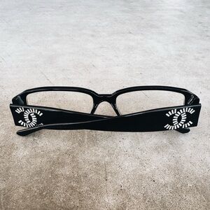 CHANEL Rare Black Saworski Glasses